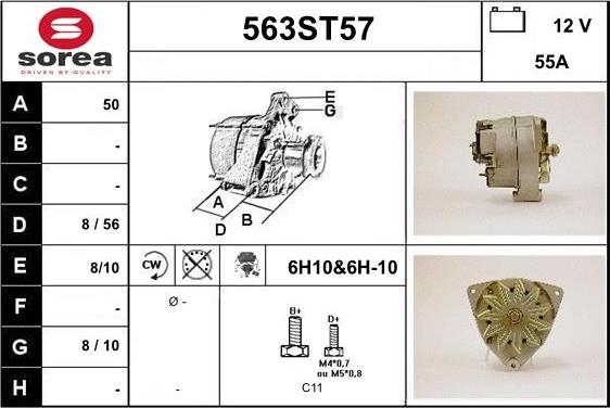 STARTCAR 563ST57 - Alternator furqanavto.az