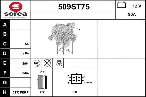 STARTCAR 509ST75 - Alternator furqanavto.az