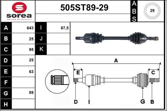 STARTCAR 505ST89-29 - Sürücü mili furqanavto.az