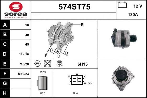 STARTCAR 574ST75 - Alternator furqanavto.az