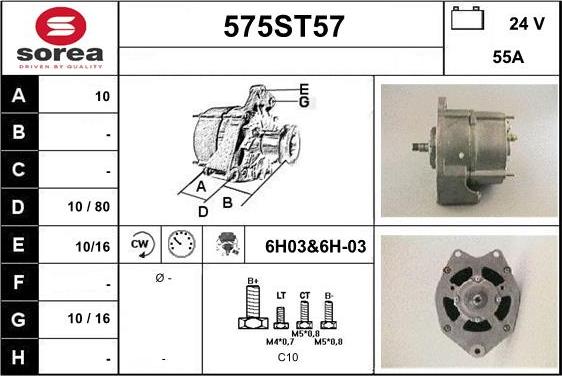 STARTCAR 575ST57 - Alternator furqanavto.az