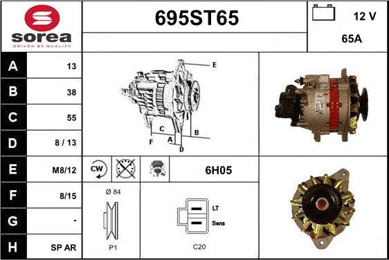 STARTCAR 695ST65 - Alternator furqanavto.az