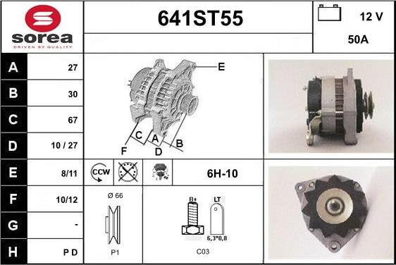 STARTCAR 641ST55 - Alternator furqanavto.az