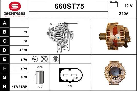 STARTCAR 660ST75 - Alternator furqanavto.az