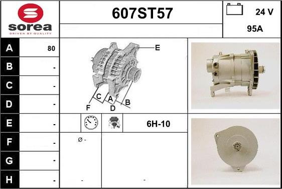 STARTCAR 607ST57 - Alternator furqanavto.az