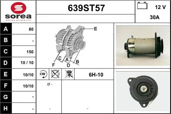 STARTCAR 639ST57 - Alternator furqanavto.az