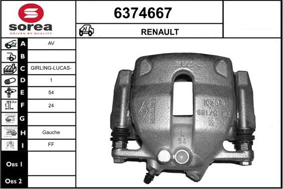 STARTCAR 6374667 - Əyləc kaliperi furqanavto.az