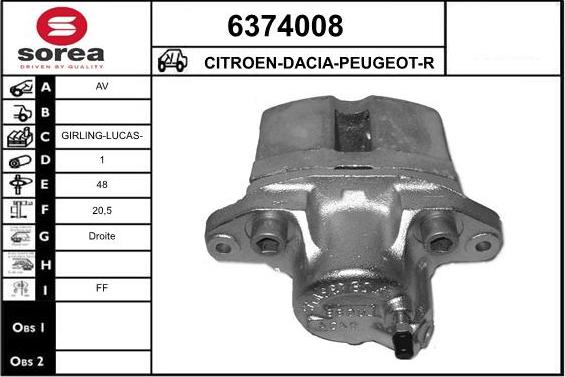 STARTCAR 6374008 - Əyləc kaliperi furqanavto.az