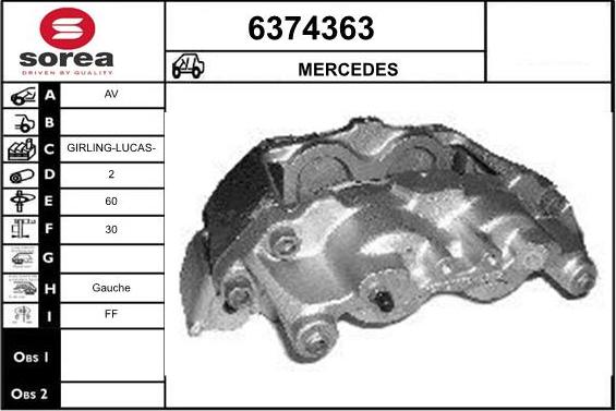 STARTCAR 6374363 - Əyləc kaliperi furqanavto.az