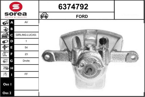 STARTCAR 6374792 - Əyləc kaliperi furqanavto.az