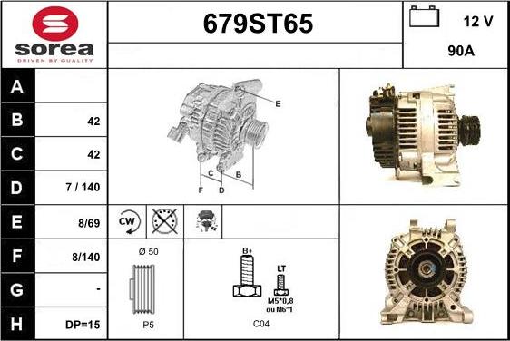 STARTCAR 679ST65 - Alternator furqanavto.az