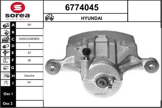 STARTCAR 6774045 - Əyləc kaliperi furqanavto.az