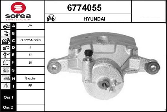 STARTCAR 6774055 - Əyləc kaliperi furqanavto.az