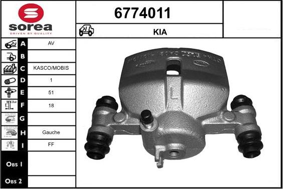 STARTCAR 6774011 - Əyləc kaliperi furqanavto.az