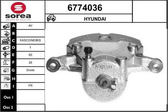 STARTCAR 6774036 - Əyləc kaliperi furqanavto.az