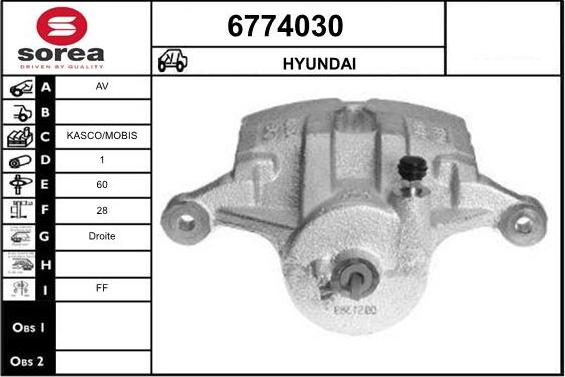 STARTCAR 6774030 - Əyləc kaliperi furqanavto.az