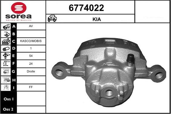 STARTCAR 6774022 - Əyləc kaliperi furqanavto.az