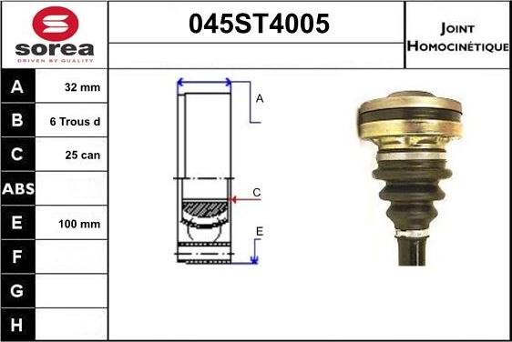 STARTCAR 045ST4005 - Birləşmə dəsti, ötürücü val furqanavto.az