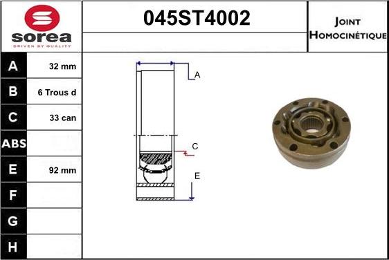 STARTCAR 045ST4002 - Birləşmə dəsti, ötürücü val furqanavto.az