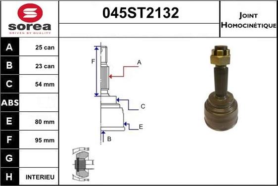 STARTCAR 045ST2132 - Birləşmə dəsti, ötürücü val furqanavto.az