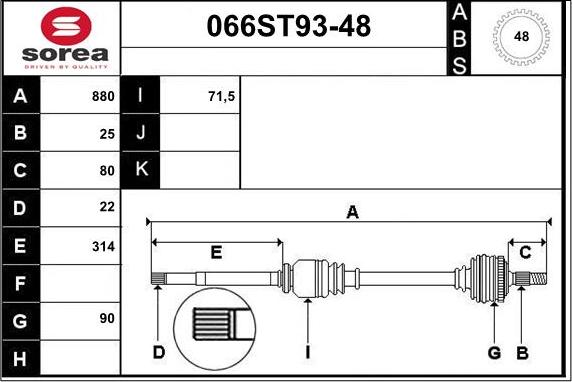 STARTCAR 066ST93-48 - Sürücü mili furqanavto.az