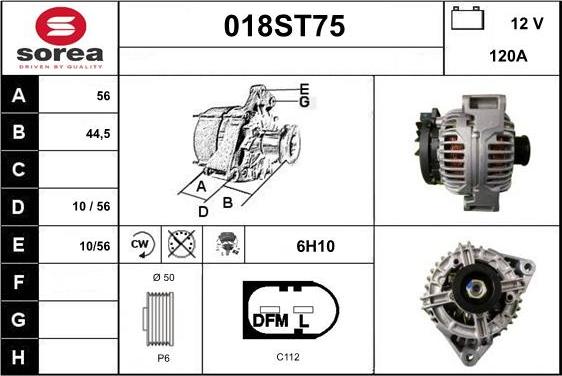 STARTCAR 018ST75 - Alternator furqanavto.az