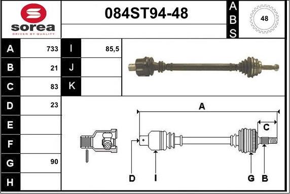 STARTCAR 084ST94-48 - Sürücü mili furqanavto.az