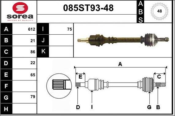 STARTCAR 085ST93-48 - Sürücü mili furqanavto.az