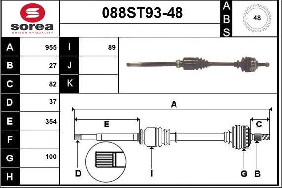 STARTCAR 088ST93-48 - Sürücü mili furqanavto.az