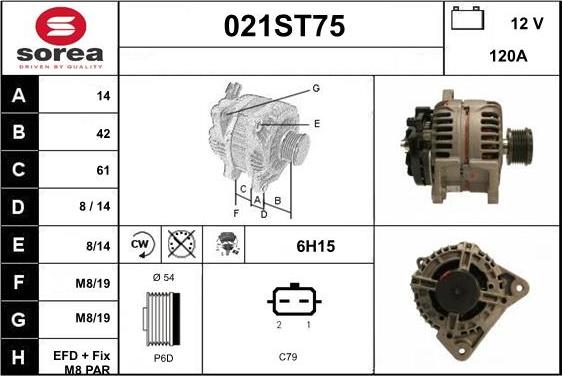 STARTCAR 021ST75 - Alternator furqanavto.az