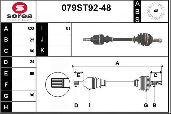 STARTCAR 079ST92-48 - Sürücü mili furqanavto.az