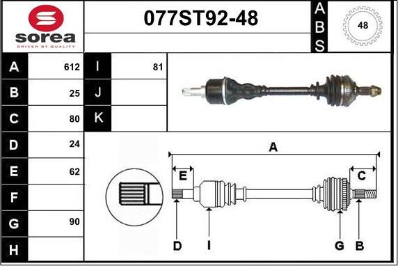 STARTCAR 077ST92-48 - Sürücü mili furqanavto.az