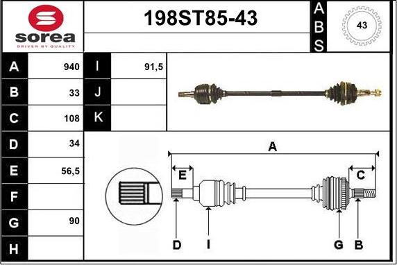 STARTCAR 198ST85-43 - Sürücü mili furqanavto.az