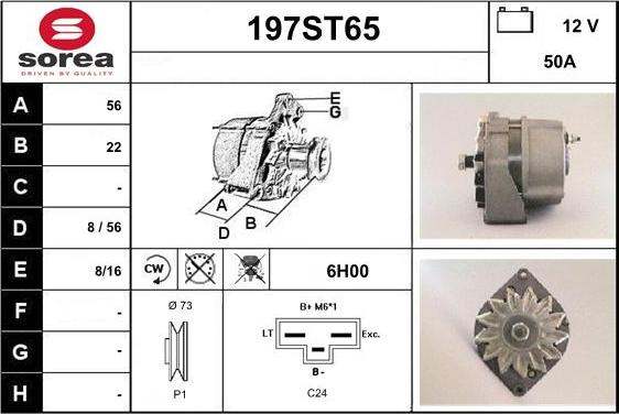 STARTCAR 197ST65 - Alternator furqanavto.az