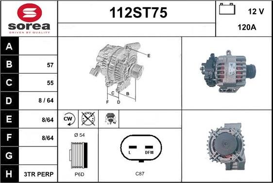 STARTCAR 112ST75 - Alternator furqanavto.az