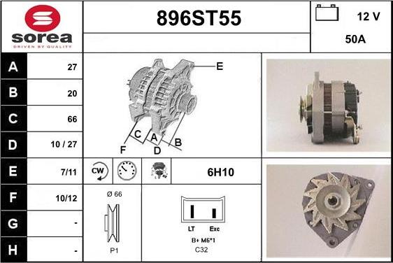 STARTCAR 896ST55 - Alternator furqanavto.az