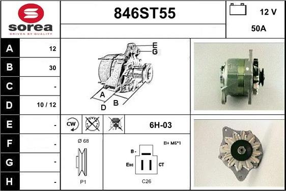 STARTCAR 846ST55 - Alternator furqanavto.az