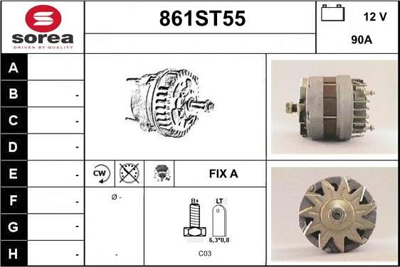 STARTCAR 861ST55 - Alternator furqanavto.az