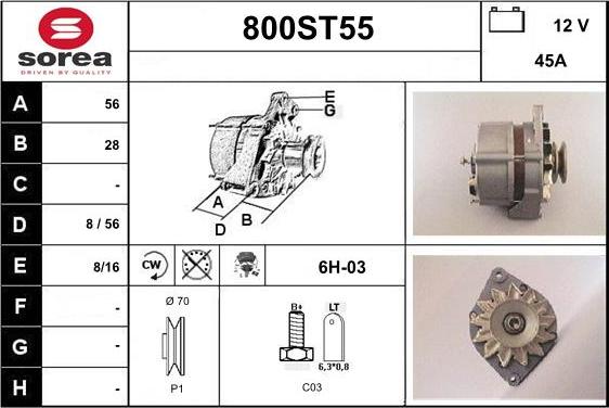 STARTCAR 800ST55 - Alternator furqanavto.az