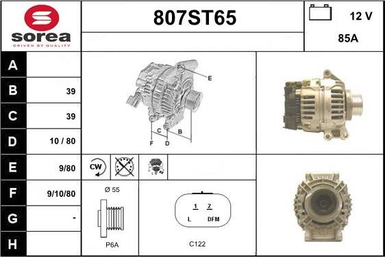 STARTCAR 807ST65 - Alternator furqanavto.az