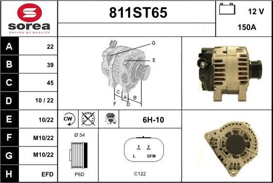 STARTCAR 811ST65 - Alternator furqanavto.az