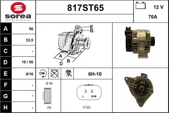 STARTCAR 817ST65 - Alternator furqanavto.az