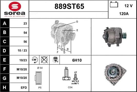 STARTCAR 889ST65 - Alternator furqanavto.az