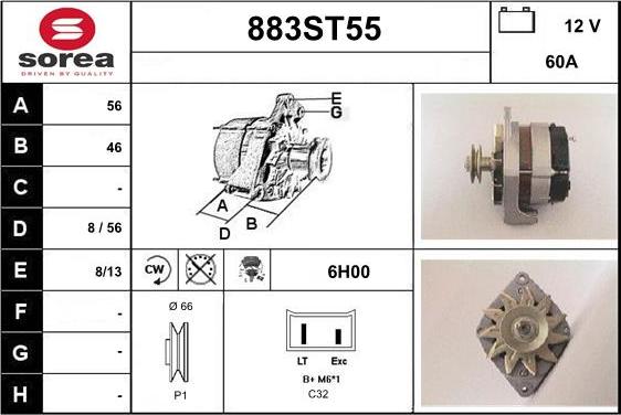 STARTCAR 883ST55 - Alternator furqanavto.az