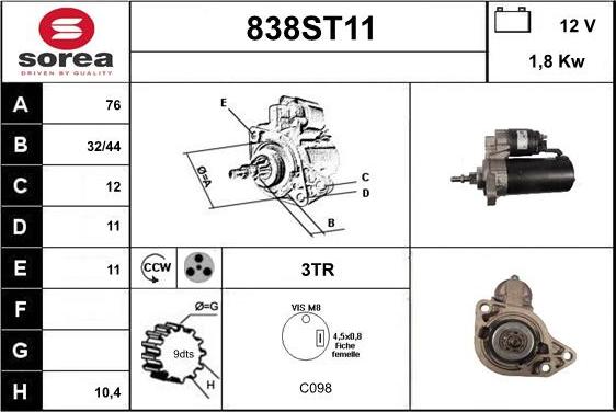 STARTCAR 838ST11 - Başlanğıc furqanavto.az