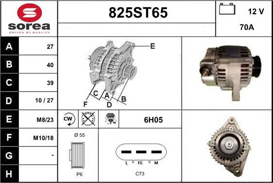 STARTCAR 825ST65 - Alternator furqanavto.az