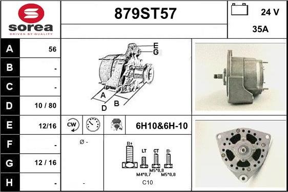 STARTCAR 879ST57 - Alternator furqanavto.az