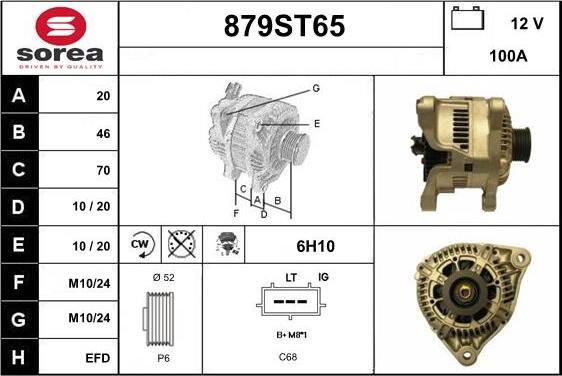 STARTCAR 879ST65 - Alternator furqanavto.az