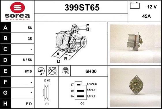 STARTCAR 399ST65 - Alternator furqanavto.az