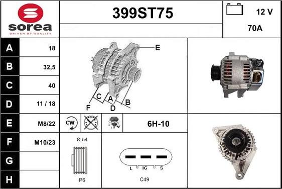 STARTCAR 399ST75 - Alternator furqanavto.az